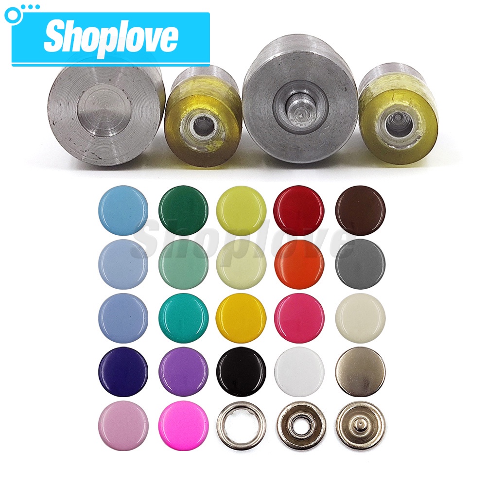 Set 50 Nút Bấm Bằng Kim Loại 9.5mm 11mm Chuyên Dụng Cho May Vá
