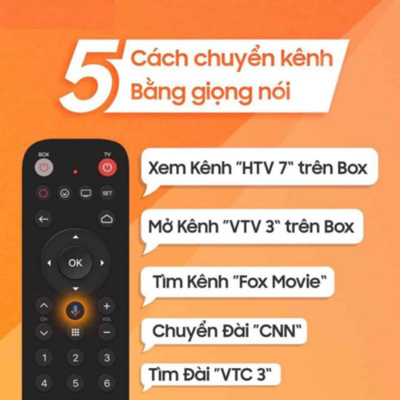 Điều khiển  tìm kiếm giọng nói cho hộp box FPT PLAY BOX