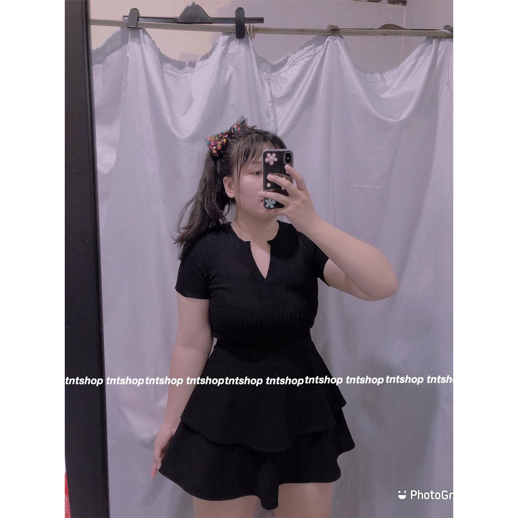 ÁO LEN CỔ V TRỤ - TNT Shop BIGSIZE 60-90KG - [Ảnh thật 100%] | BigBuy360 - bigbuy360.vn