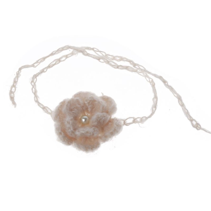 Băng Đô Hoa Mềm Mại Màu Trơn Dùng Làm Phụ Kiện Chụp Ảnh Cho Bé Gái