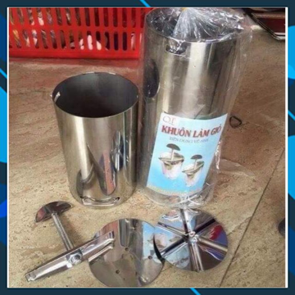 Khuôn làm giò inox. khuôn làm bánh 1kg ,2kg
