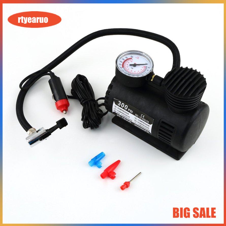 Máy bơm lốp xe hơi màu đen 12V 300 PSI