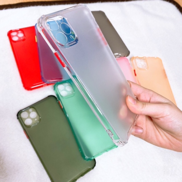 Ốp Chống Sốc Màu Lưng nhám 6plus/7plus/X/Xsmax/11/Pro Max