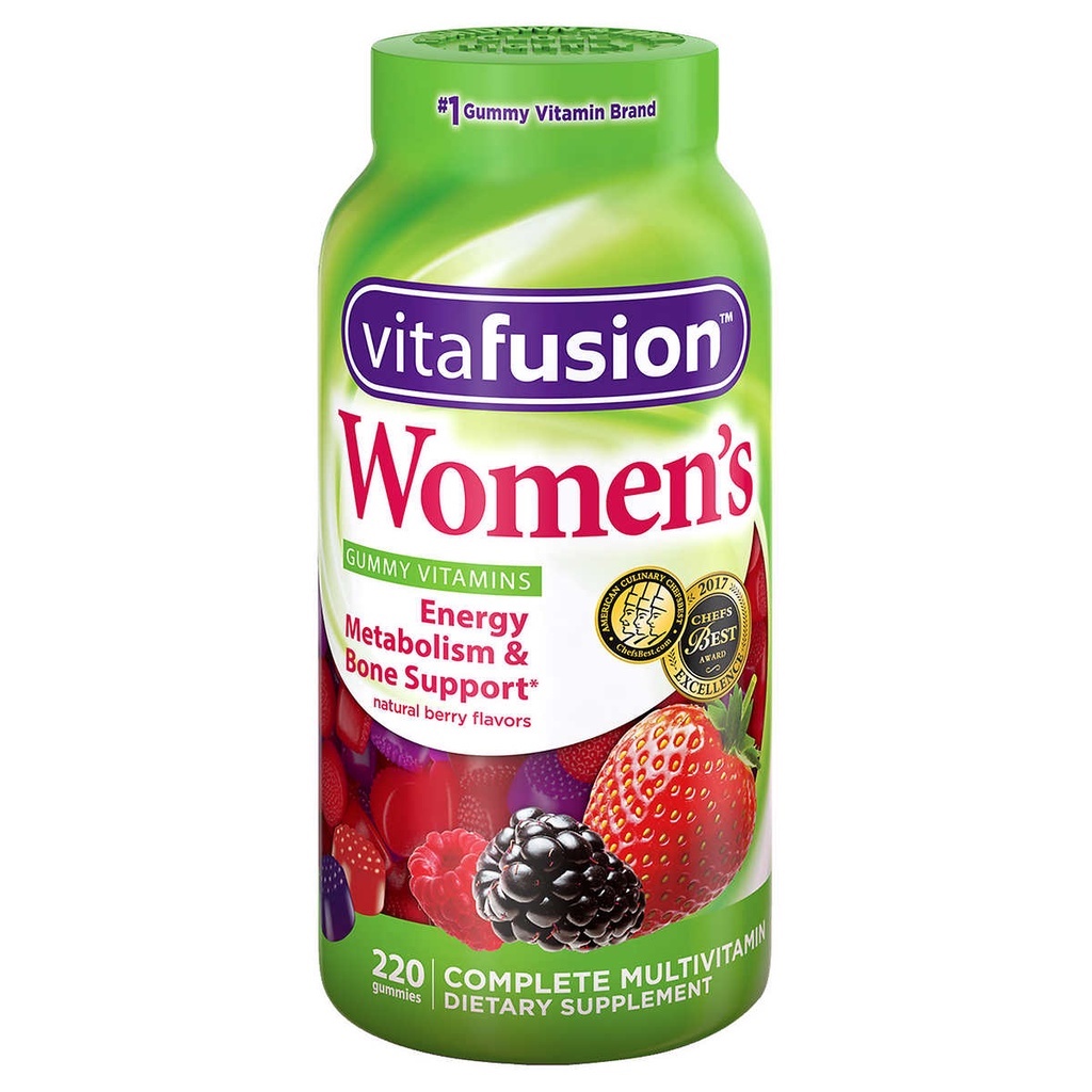 Kẹo bổ sung Vitamin dành cho phụ nữ Vitafusion Women’s Multivitamin 220 viên