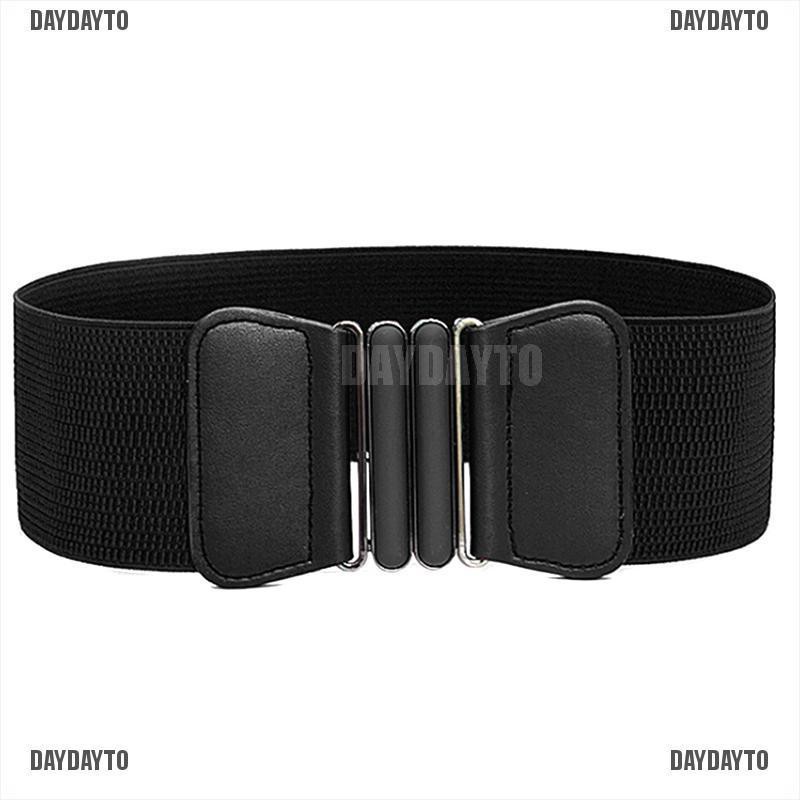 Thắt Lưng Co Giãn Bản Rộng Phối Khóa Thời Trang Cho Nữ