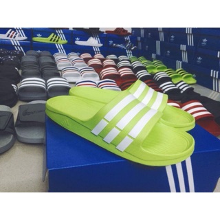 DÉP ADIDAS  DURAMO ORIGINAL - XANH SỌC TRẮNG 
