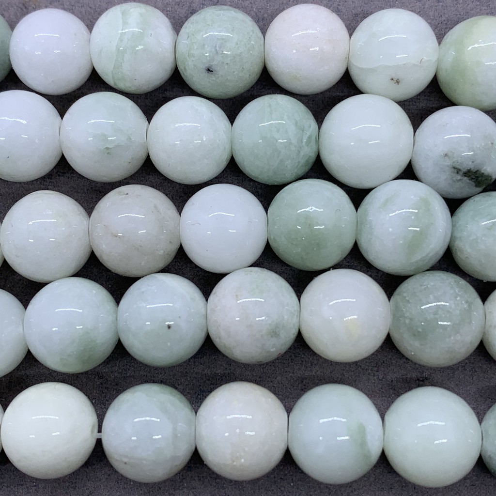 Chuỗi hạt ngọc bích Chalcedony đường kính lỗ khoảng 4-12mm dùng để làm sản phẩm DIY