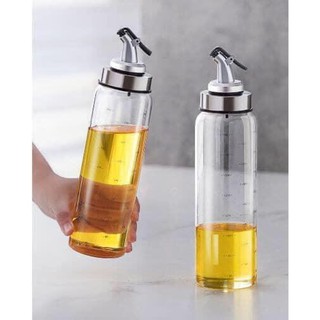 Chai thủy tinh rót dầu có chia vạch 500ml