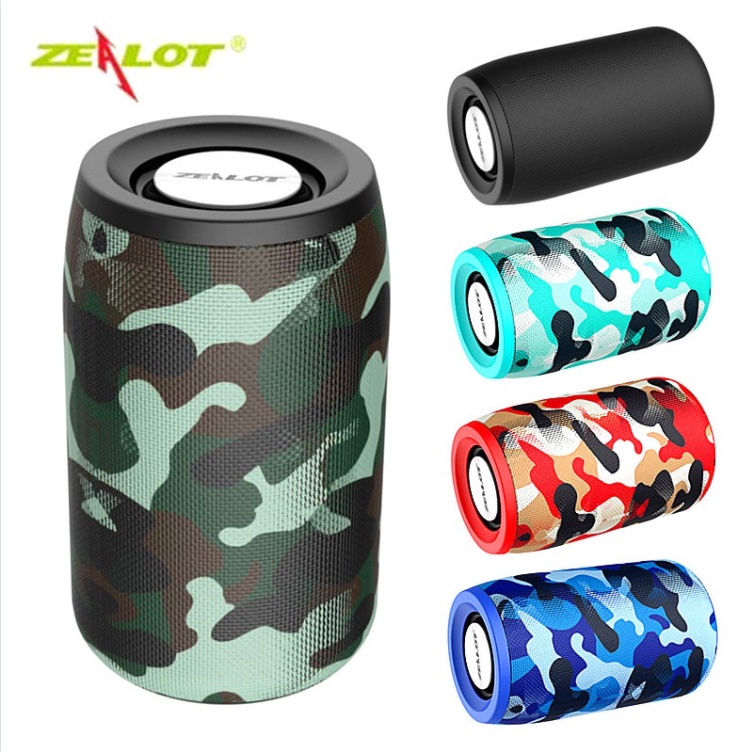 Loa bluetooth không dây Zealot S32 mini TWS tích hợp đài FM hỗ trợ thẻ nhớ Tf