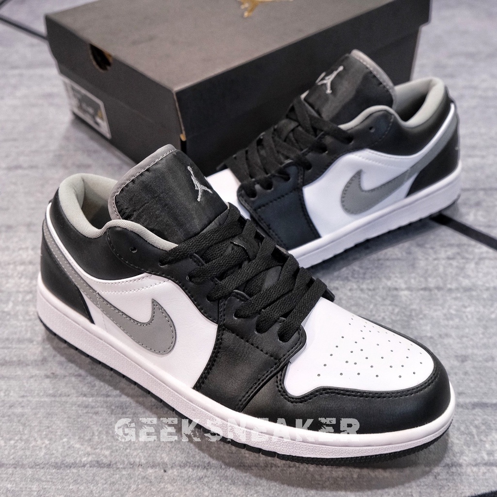 [GeekSneaker] Giày Thể Thao Cổ Thấp - Jordan 1 Low Smoke Grey 3.0 ( New Version)