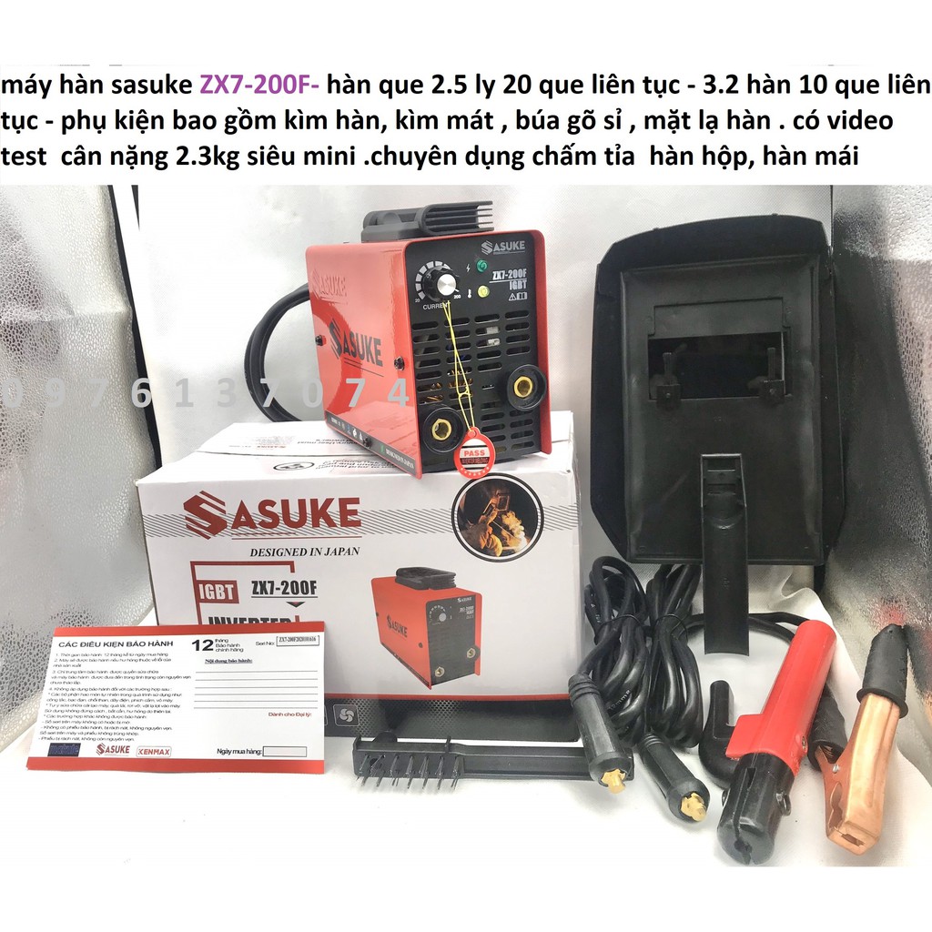 Máy Hàn Điện Tử | Máy hàn mini Sasuke ZX7 200F xuất đi nhật