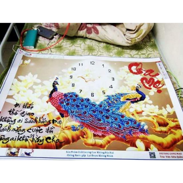Tranh thêu cha mẹ