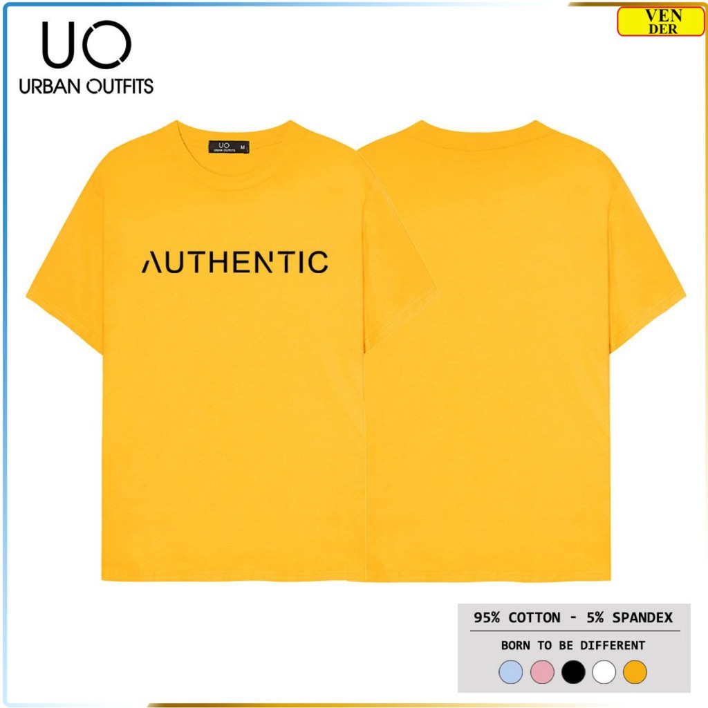 Áo Thun Tay Ngắn Nam Nữ URBAN OUTFITS In AUTHENTIC ATR09 Unisex Cặp Đôi Hàn Quốc Outfit Big Size 100