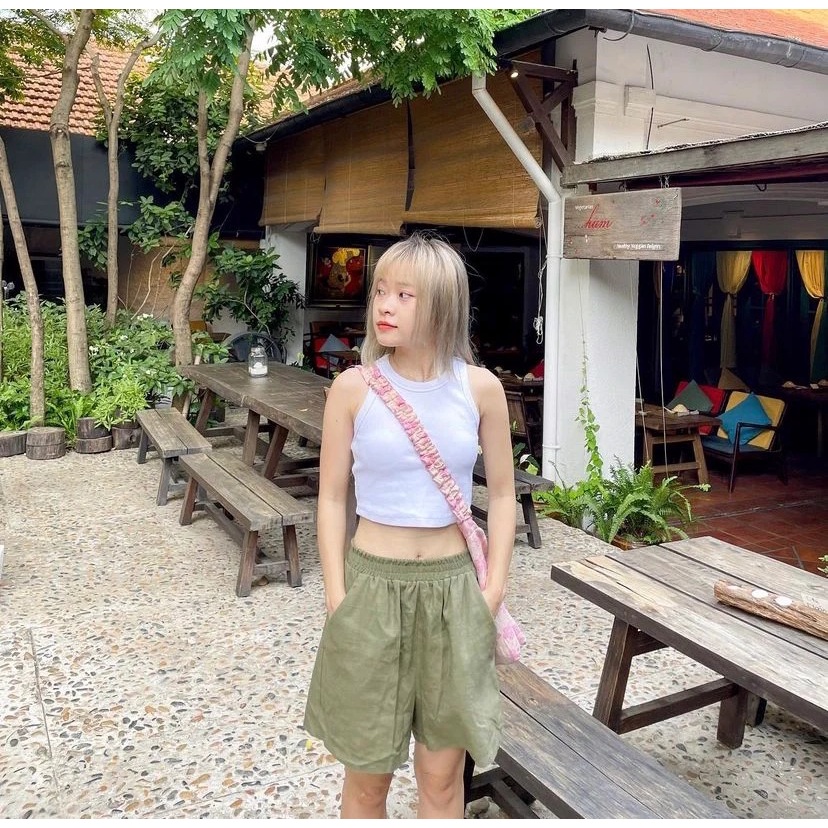 Set đồ bộ vải linen - Remmus.vn [Nhập mã REMM50 giảm 50k nguyên set]