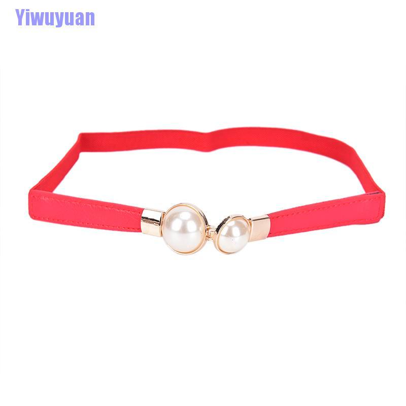 Thắt Lưng Co Giãn Đính Ngọc Trai Giả