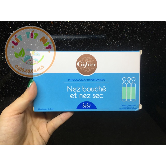 Nước muối sinh lý Pháp tép xanh 