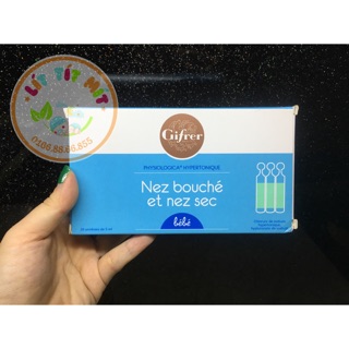 Nước muối sinh lý Pháp tép xanh