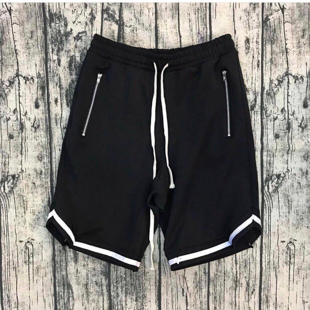 Quần short 1V unisex line sọc thể thao ống rộng vải thun poly - Quần đùi tập gym dành cho nam và nữ 2020 | Valu Store