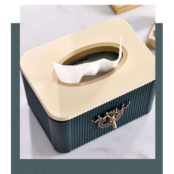 Hộp đựng giấy ăn hình đầu hươu phong cách Bắc Âu