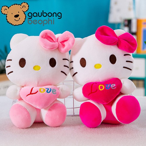 Thú Bông Kitty Ôm Tim Gấu Bông Béo Phì