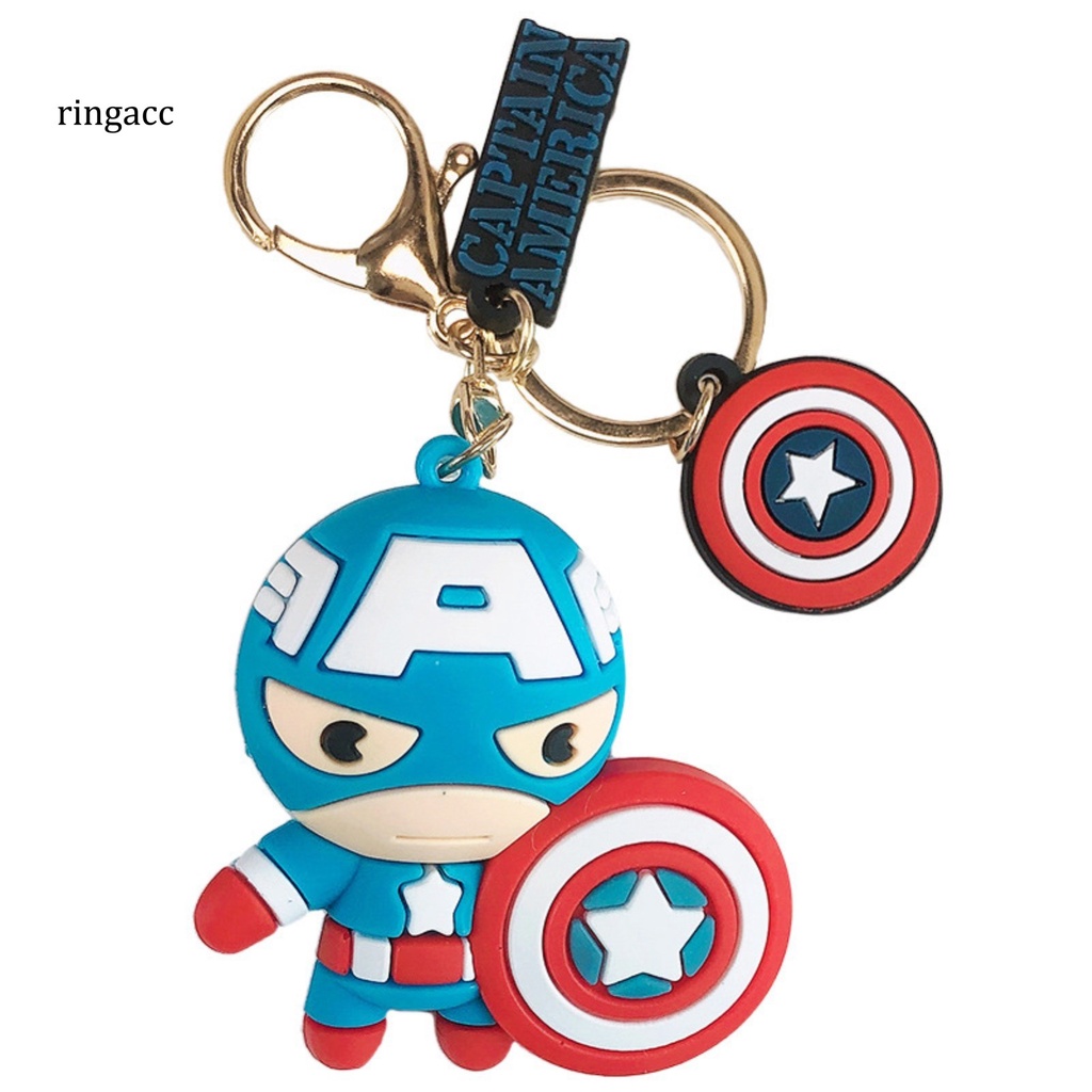 Móc khóa treo điện thoại/ balo hình nhân vật siêu anh hùng Marvel tùy chọn kiểu dáng