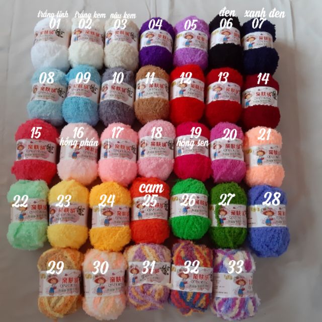 Len bông xù 50g