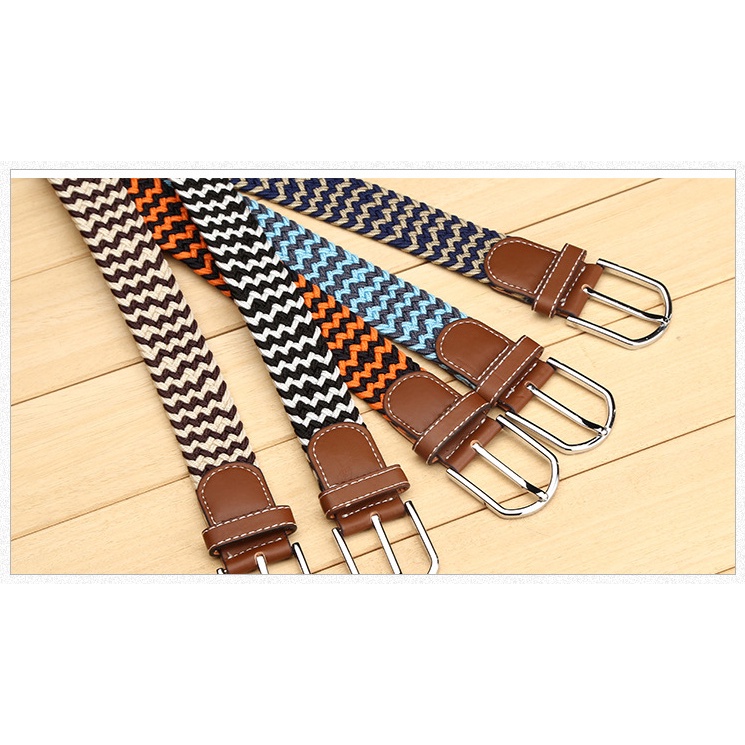 Thắt lưng nam nữ co giãn bản 3,5cm 39 màu sắc