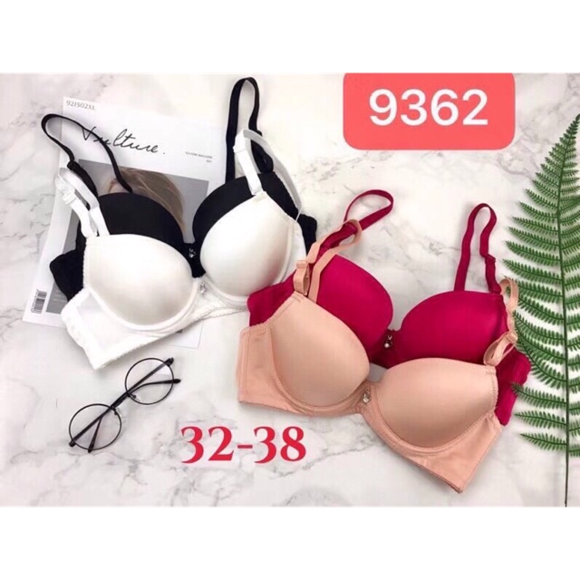 Áo ngực (9362) trơn vừa mút 2 cm