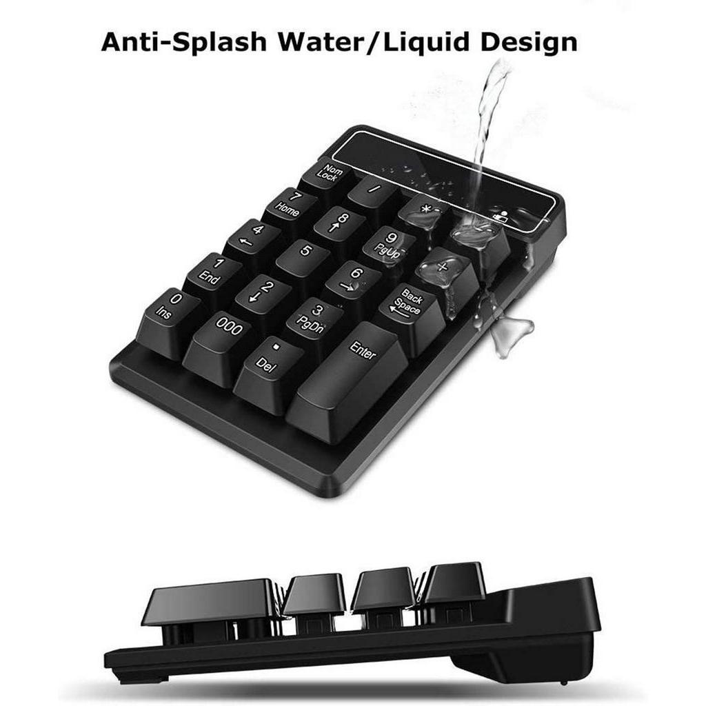 Jomaa Bàn Phím Số 19 Phím Không Dây / Chống Thấm Nước Cho laptop / pc