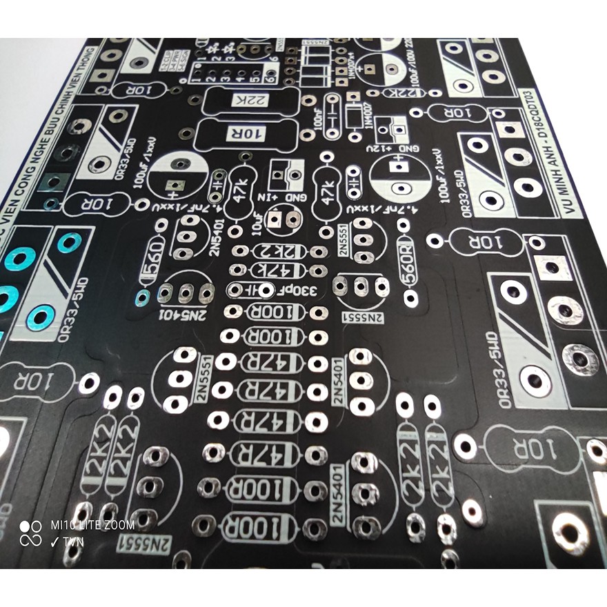 PCB Mạch Công Suất 16 sò, mạch công suất ampli. Mạch chưa gồm linh kiện.