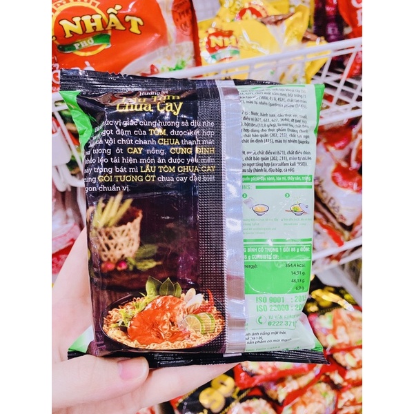 MÌ CUNG ĐÌNH VỊ TÔM CHUA CAY, BÒ HẦM, SƯỜN HẦM, THỊT HẦM NẤM80g