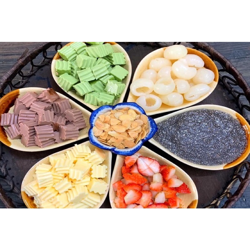NGUYÊN LIỆU LÀM CHÈ KHÚC BẠCH 9 vị