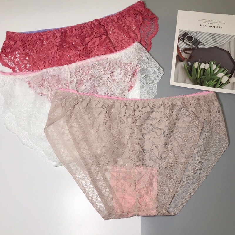 Quần Lót Nữ Ren Sexy thiết kế họa tiết ren xuyên thấu siêu gợi cảm quyến rũ