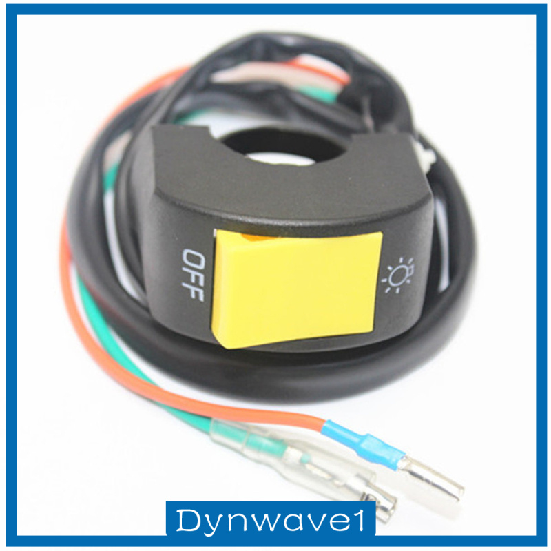 [DYNWAVE1]Motorcycle ATV Bike 7/8 Handlebar Headlight LED Spot Light Lamp Kill Switch