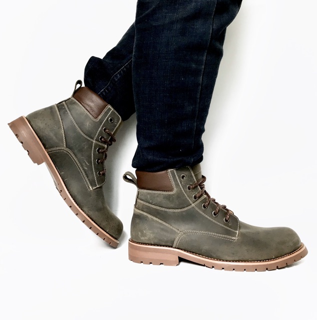 Giày boots nam TEFOSS HN612 da thật size 38-43