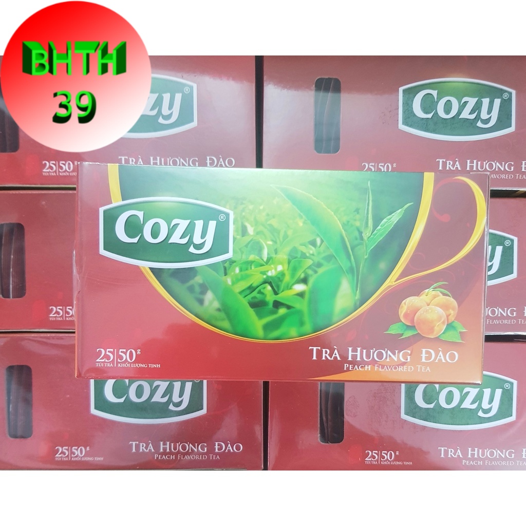 Trà Cozy túi lọc hương đào (25 gói x 2g)