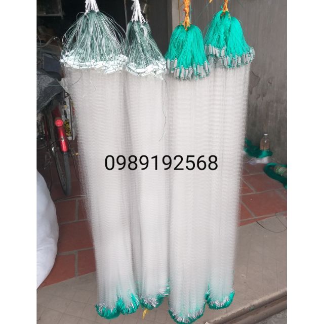 Lưới đánh cá 1 màn then 2 cao 1m dài 100m đánh cá rô ,diếc ,cá mương chì nặng