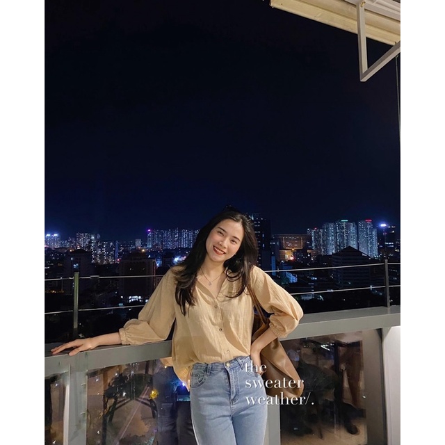 ÁO SƠ MI ĐŨI DÀU TAY CỔ TRÒN