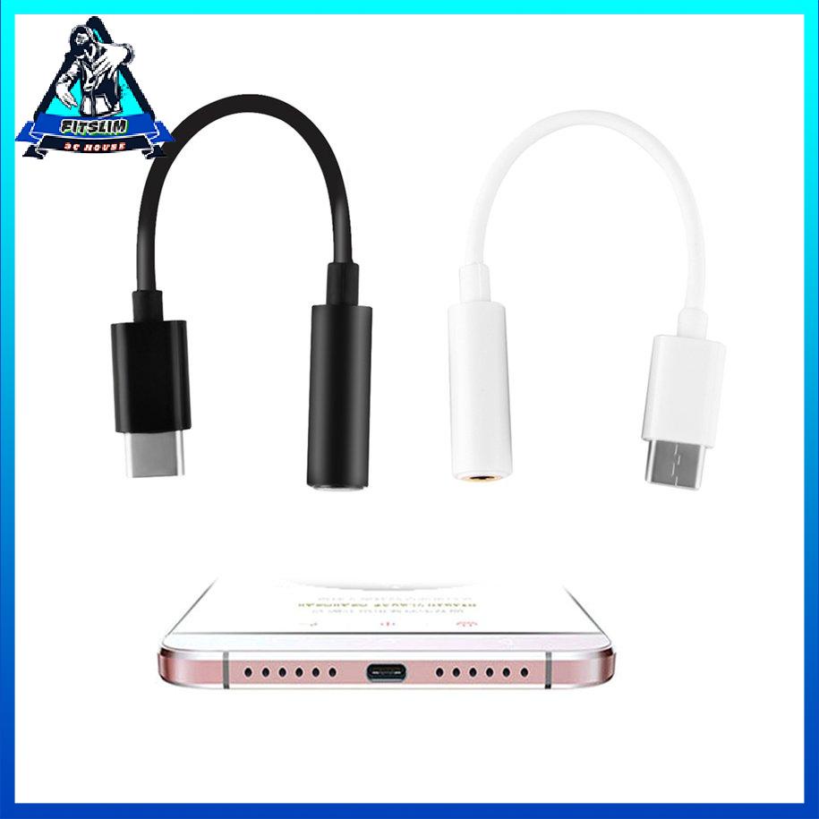 Cáp tai nghe Type-C sang 3.5mm Bộ chuyển đổi giắc cắm âm thanh USB-C Nam sang 3.5 Nữ [8/7]
