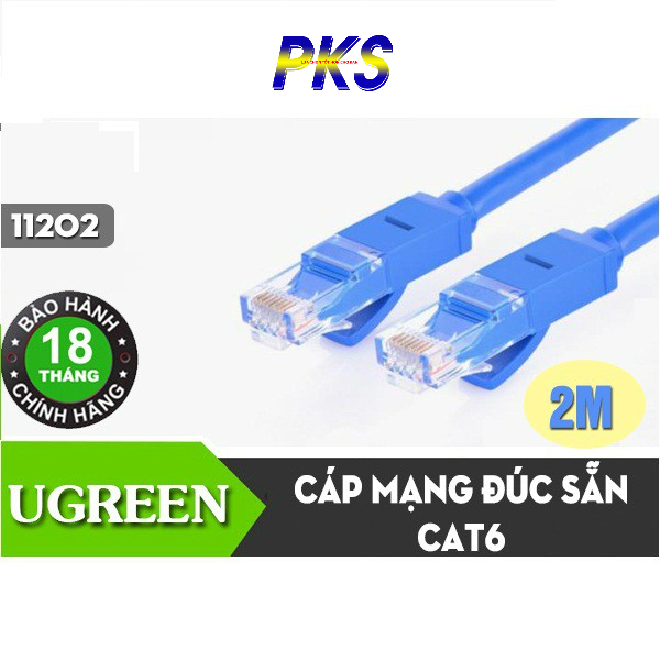 Dây mạng 2M Cat 6 UTP NW102 Ugreen 11202 chính hãng