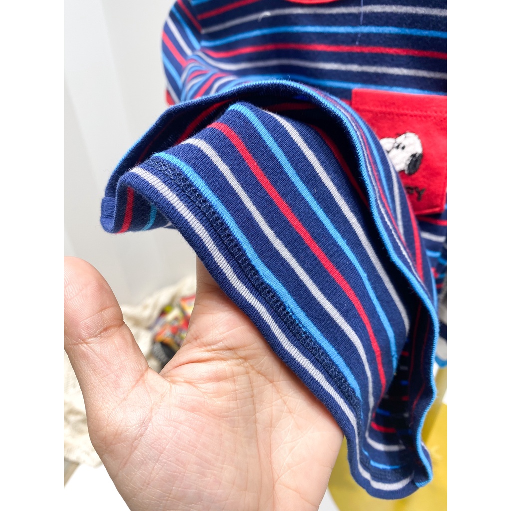 [Bé:8-27kg] Bộ Quần Áo Ngắn Tay Minky Mom Vải Cotton Mềm Cho bé, Size từ 80-150cm - Mã: TN-TR02