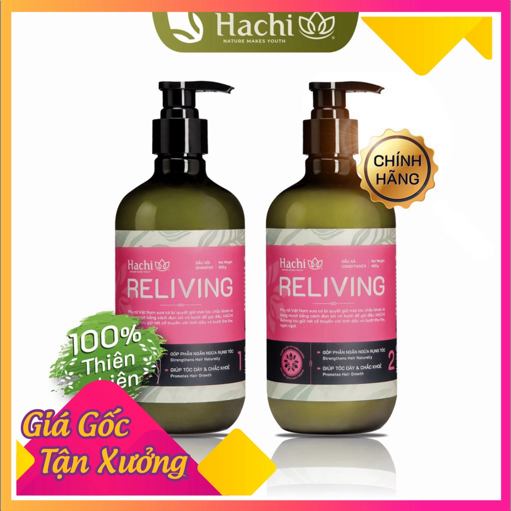 Dầu xả cao cấp HACHI VIETNAM Reliving 480g hồng (CONDITIONER) Tinh chất bưởi đào giúp tóc bóng mượt,khỏe mạnh[Chính Hãng