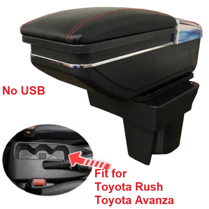 Hộp tỳ tay, đệm tỳ tay lắp cho xe Toyota Rush và Toyota Avanza, Armrest box for Toyota Rush and Toyota Avanza