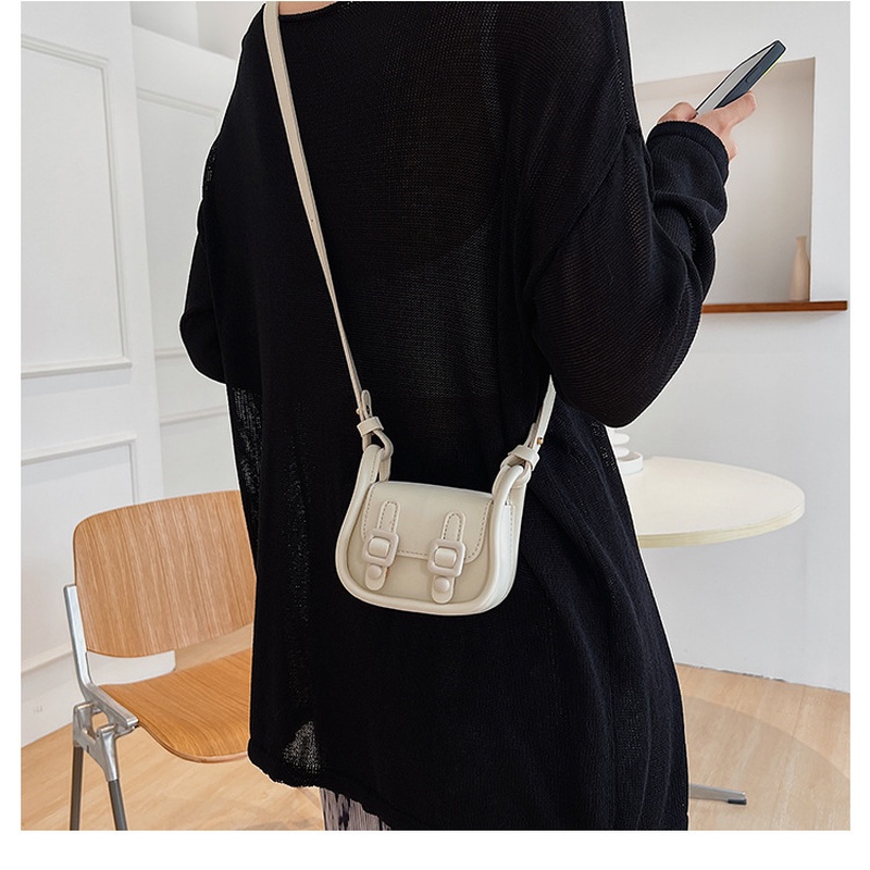 Túi Đeo Vai Hình Vuông Nhỏ Màu Trơn Đơn Giản Phong Cách Retro Mới 2022 Gylb1616