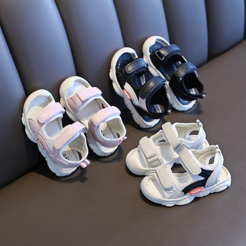 Sandal Quảng Châu mũi cao chống vấp cho bé trai và bé gái từ 6 tháng-5 tuổi mã mới F522  ảnh thật