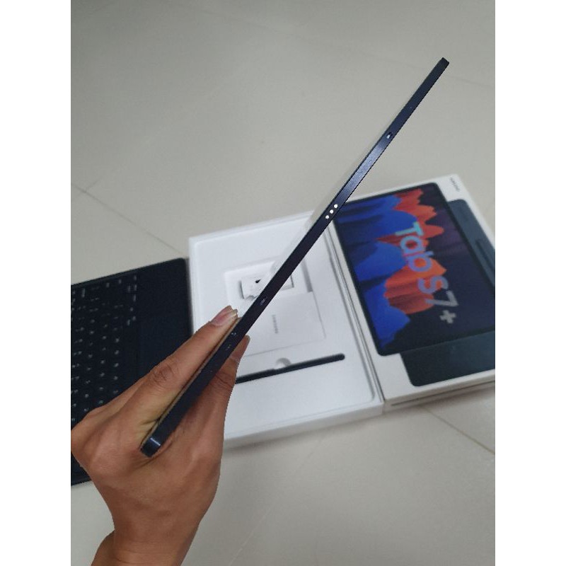Máy tính bảng Samsung Tab S7 Plus (S7+) kèm bàn phím (qua sử dụng)_Bảo hành 9/2021 toàn quốc | BigBuy360 - bigbuy360.vn
