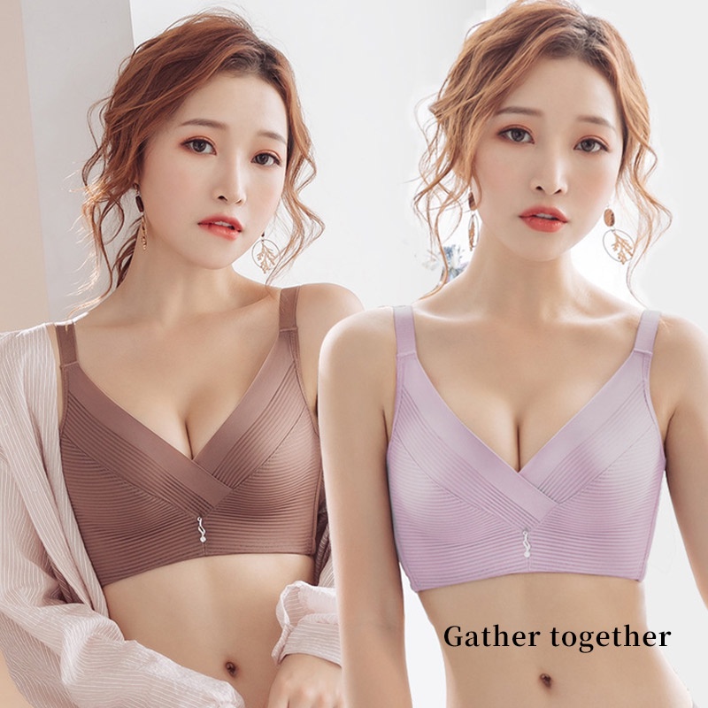 Áo ngực ZXYOUPING vải lụa không có gọng thép có thể điều chỉnh quyến rũ cho nữ