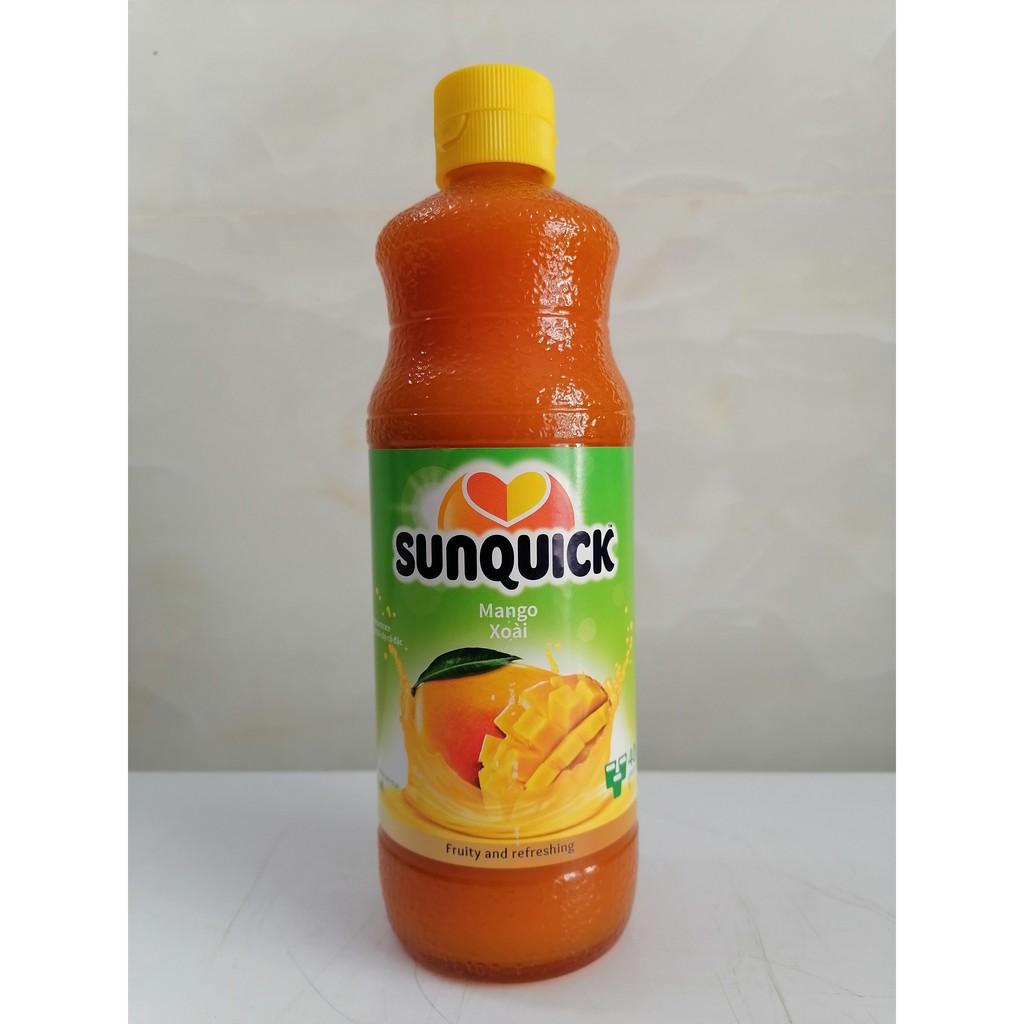 [840ml – XOÀI] Nước ép cô đặc [Malaysia] SUNQUICK Mango Fruity and Refreshing (halal) (gfd-hk)