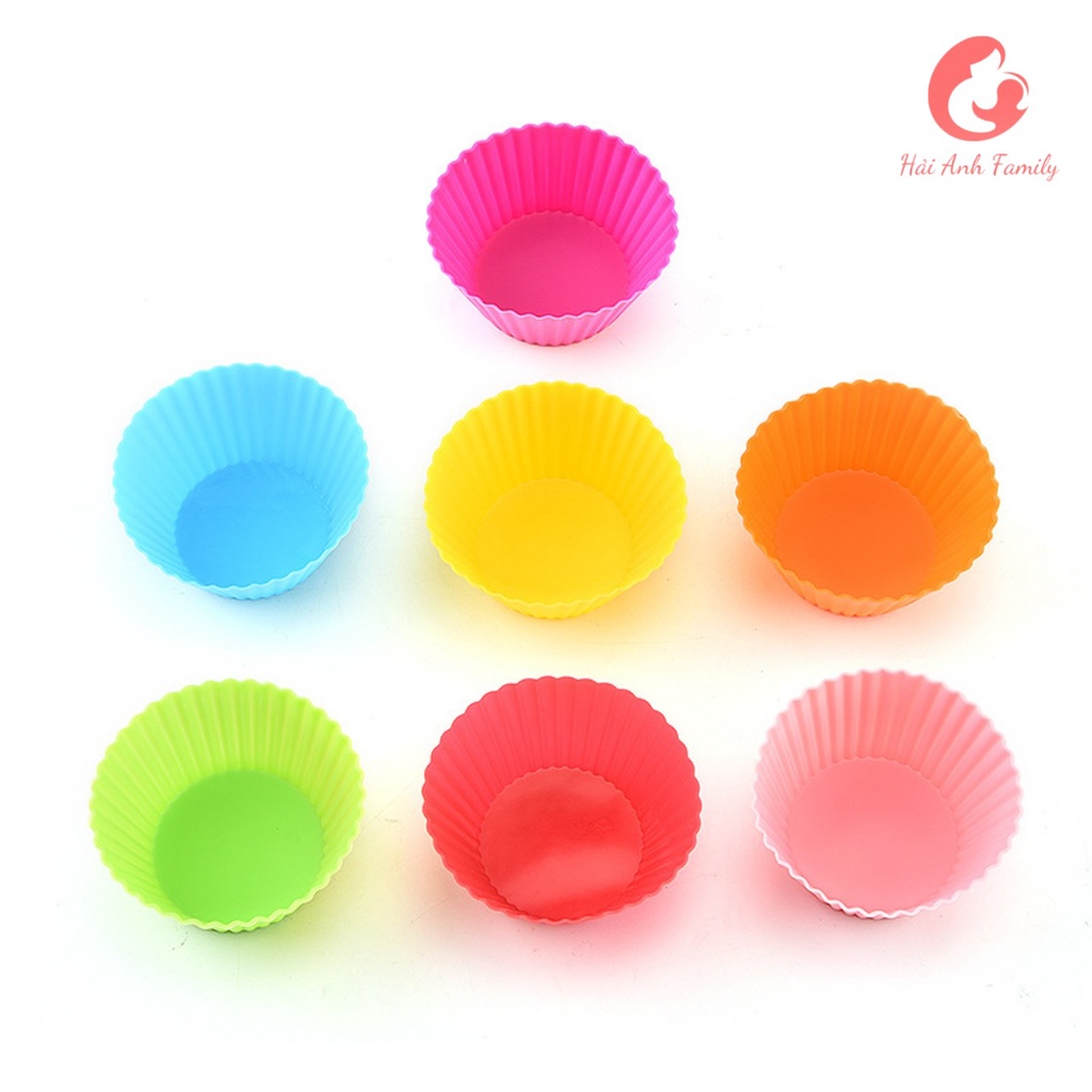 Khuôn silicon làm bánh Cupcake/Muffin 7cm