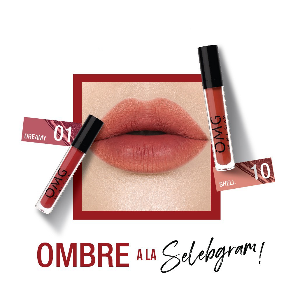 (hàng Mới Về) Son Kem Lì Lên Màu Chuẩn 3.5g Oh My Glam Kiss | BigBuy360 - bigbuy360.vn